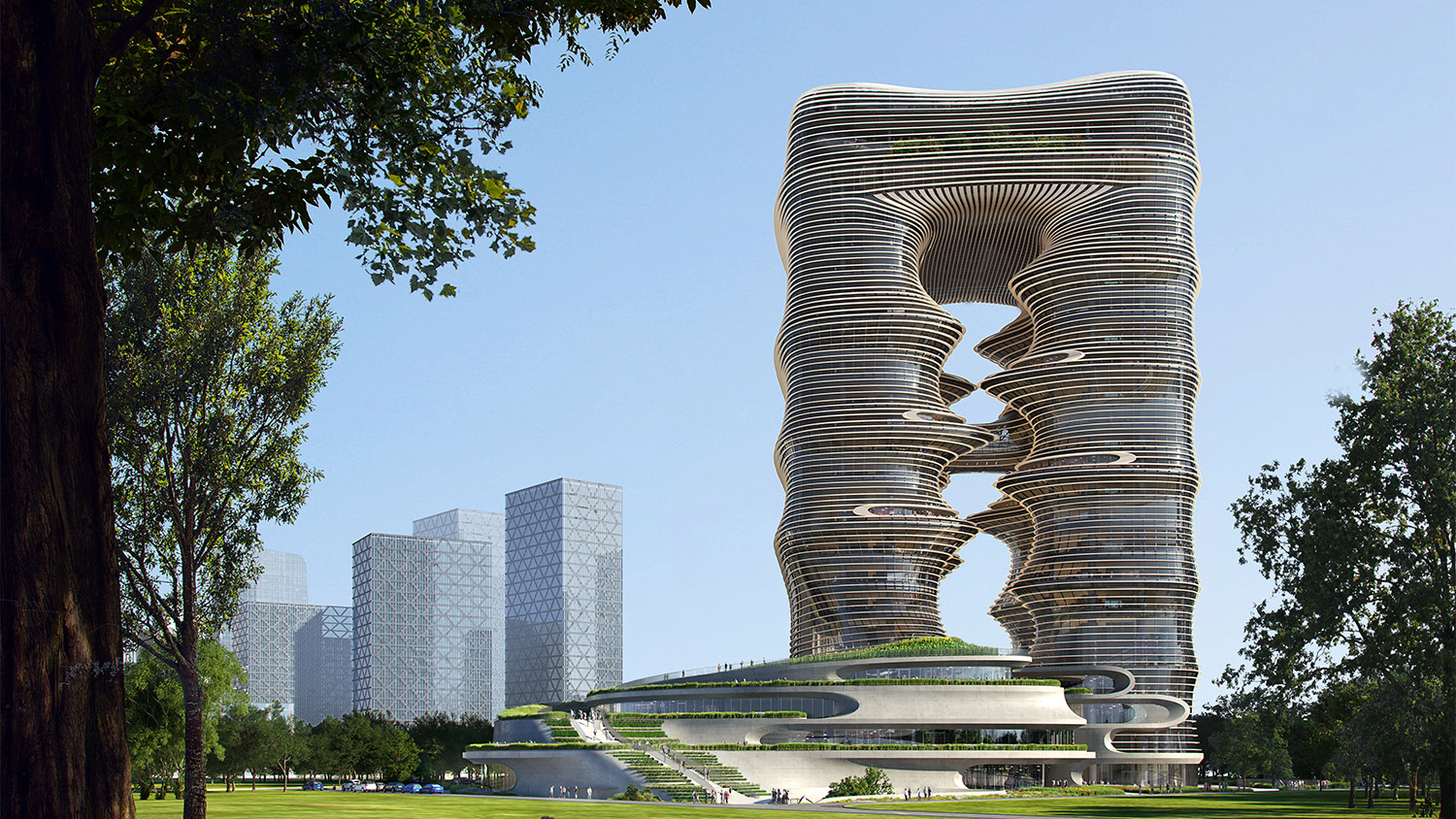 02 ZHA Yidan Center Render by Atchain