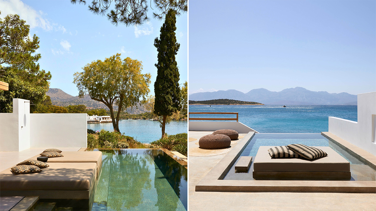 15 Minos Beach Art Hotel 2 Bedroom Seafront Villa with Private Pool 31 Minos Beach Art Hotel Three Bedroom Villawith Pool