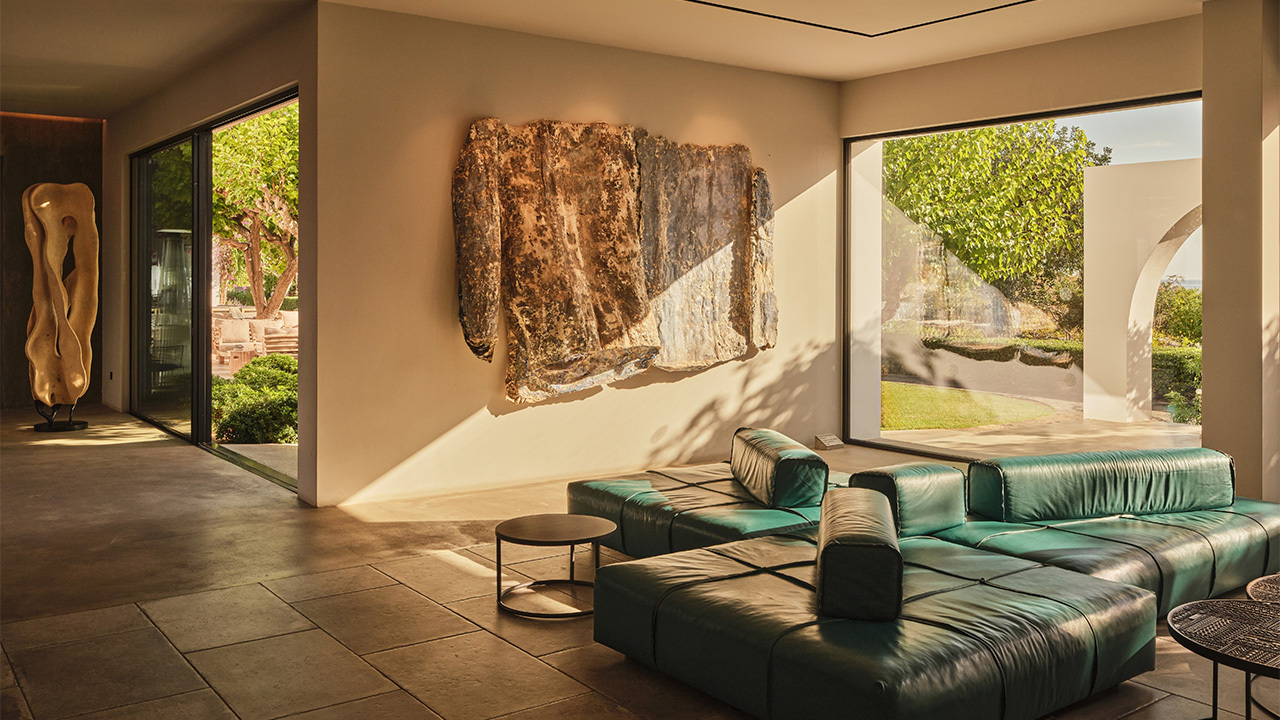 21 Minos Beach Art Hotel Lobby sitting area