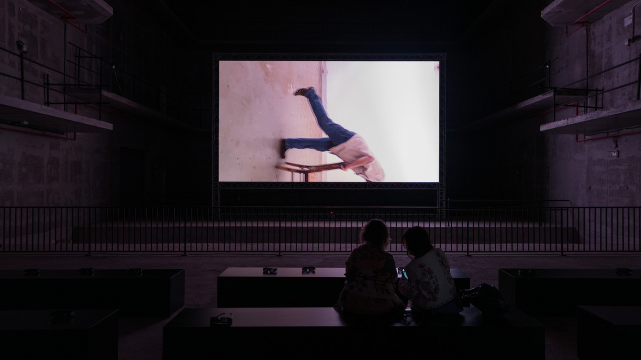 Art Basel Qatar Becketts Chair Portrait Rotated 2025 Bruce Nauman Cr Courtesy of Art Basel