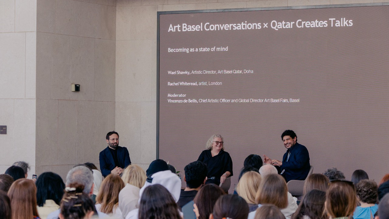 Art Basel Qatar Coversations mit Vincenzo de Bellis Rachel Whiteread Wael Shawky Cr Art Basel