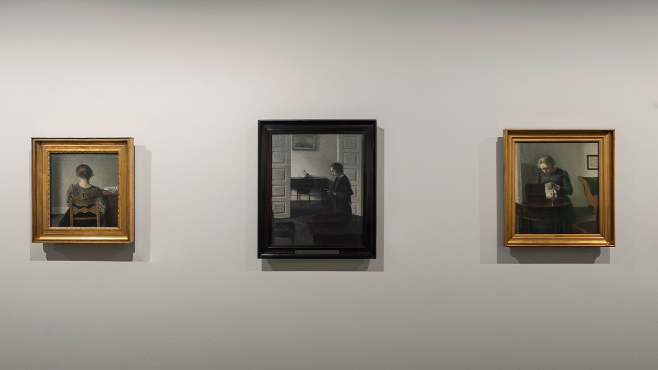 Ausstellungsansicht Hammershoi 1