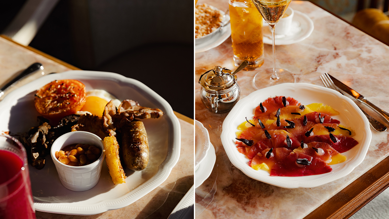 Breakfast Assiette anglaise Carpaccio dananas