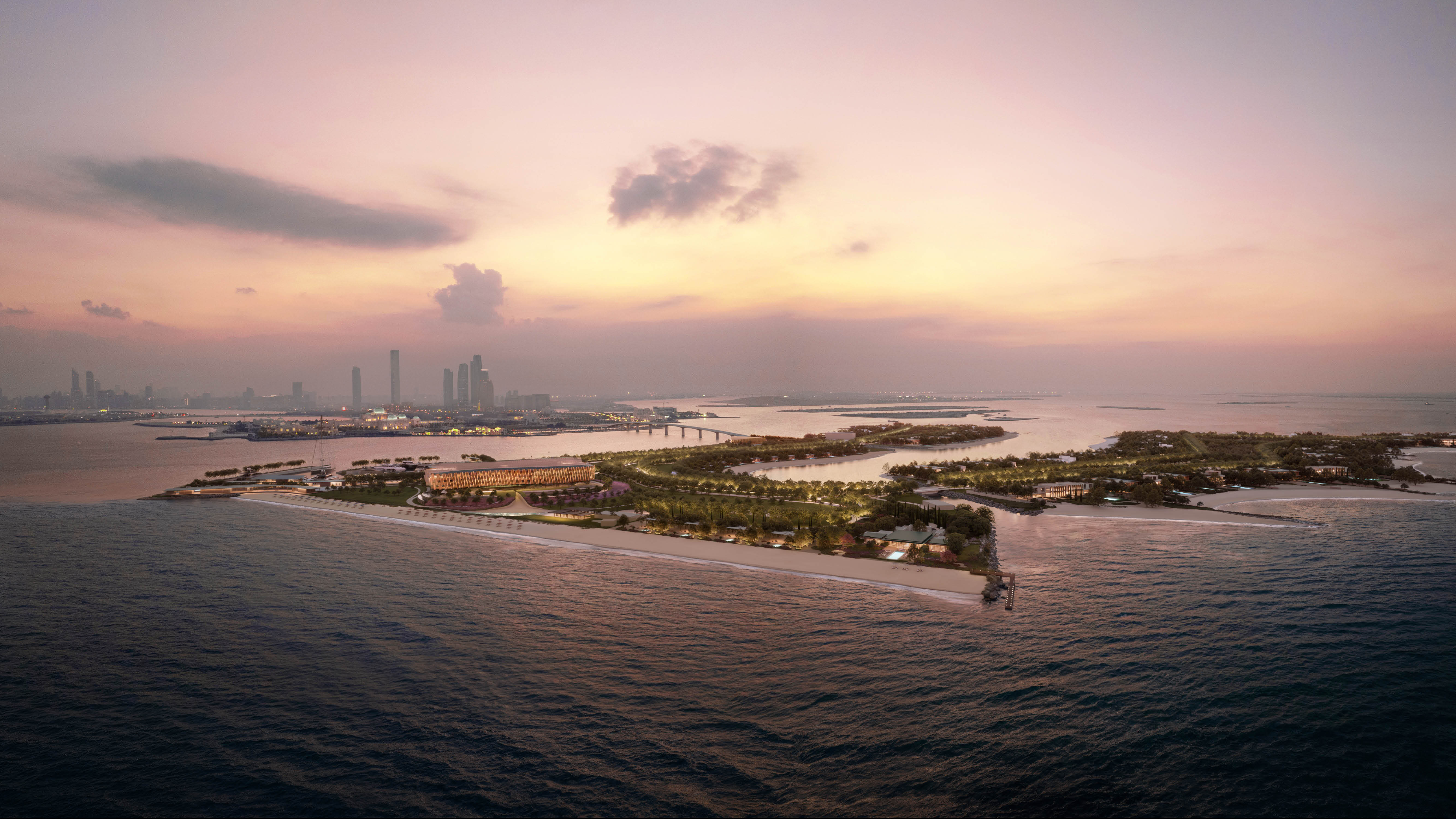 Bvlgari Resort Mansions Abu Dhabi Render Birds Eye View