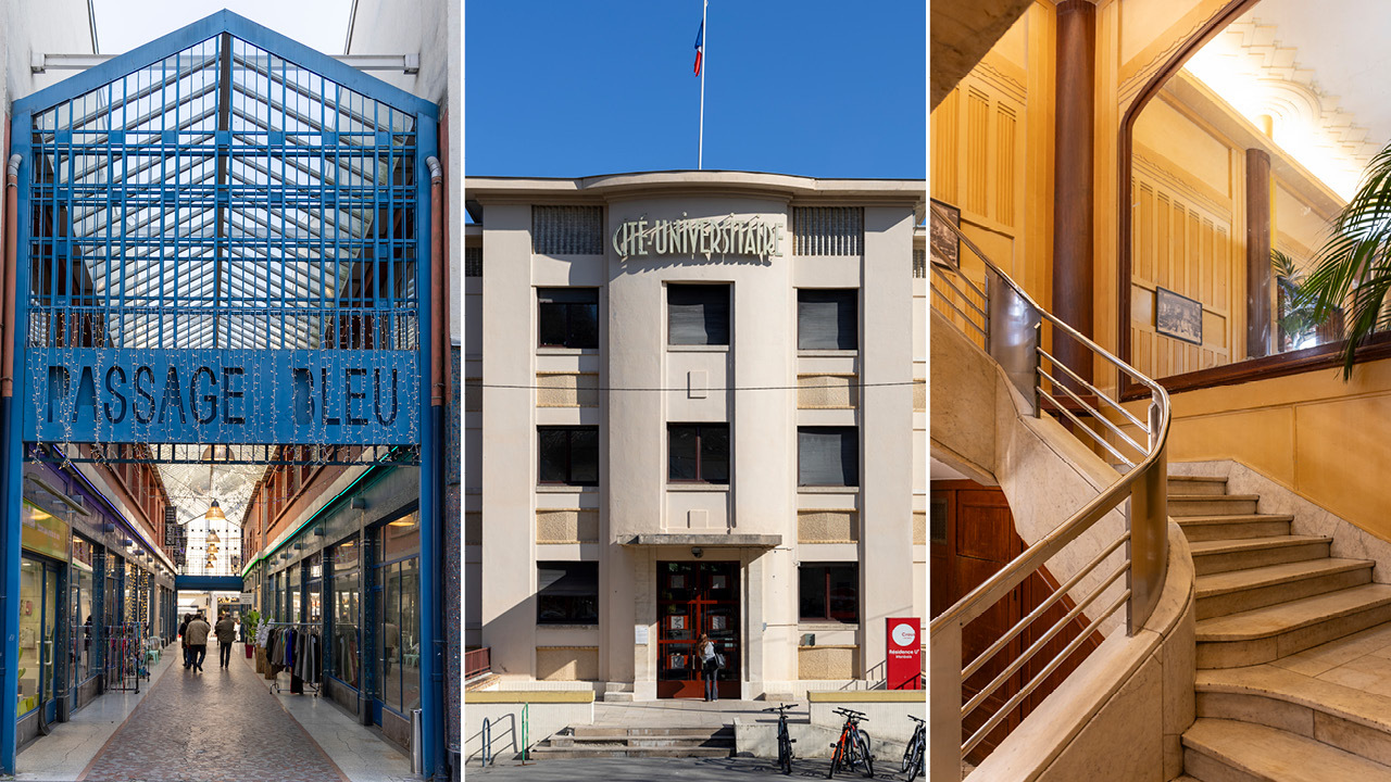Cite universitaire de Monbois Khaled Frikha Escalier Art deco et rampe Jean Prouve L Excelsior Khaled Frikha Passage Bleu hd Khaled Frikha