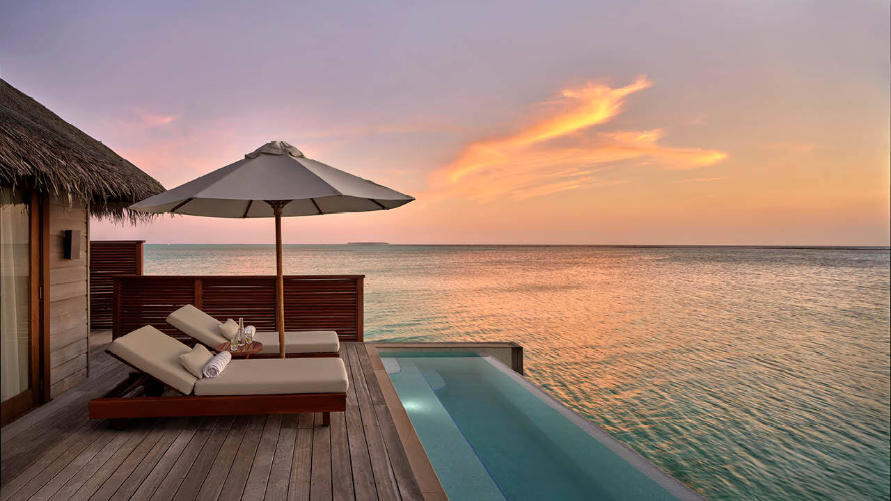 Conrad Maldives Deluxe Water Villa Pool Deck John Athimaritis High Res