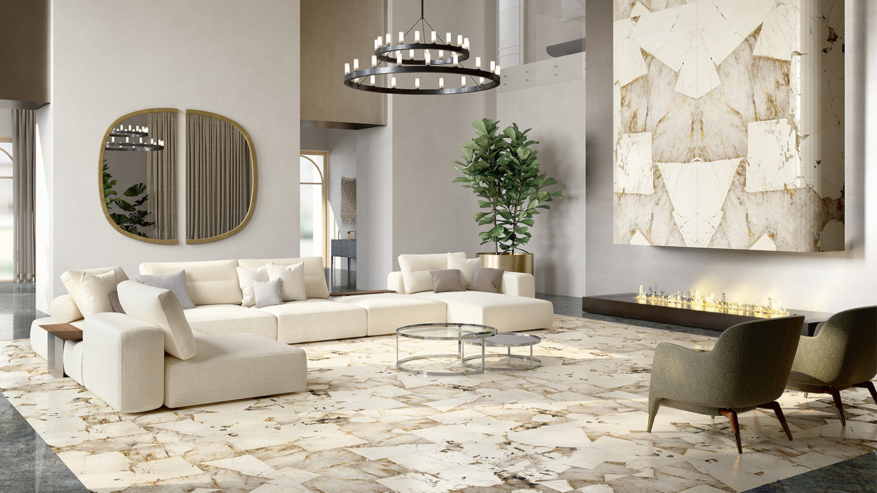 Fiandre Marmi Maximum Patagonia Living Room