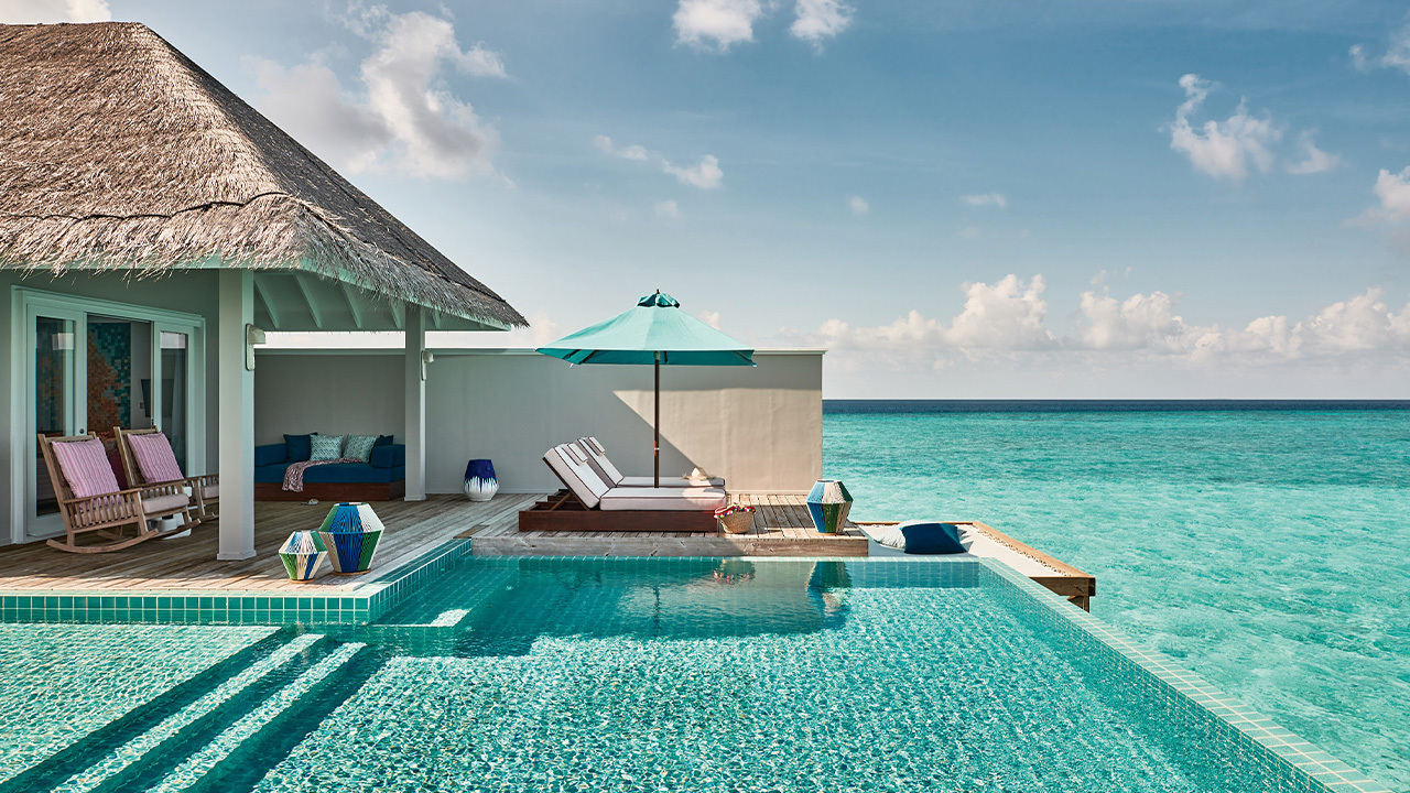Finolhu Maldives Two Bedroom Rockstar Villa Sundeck and pool