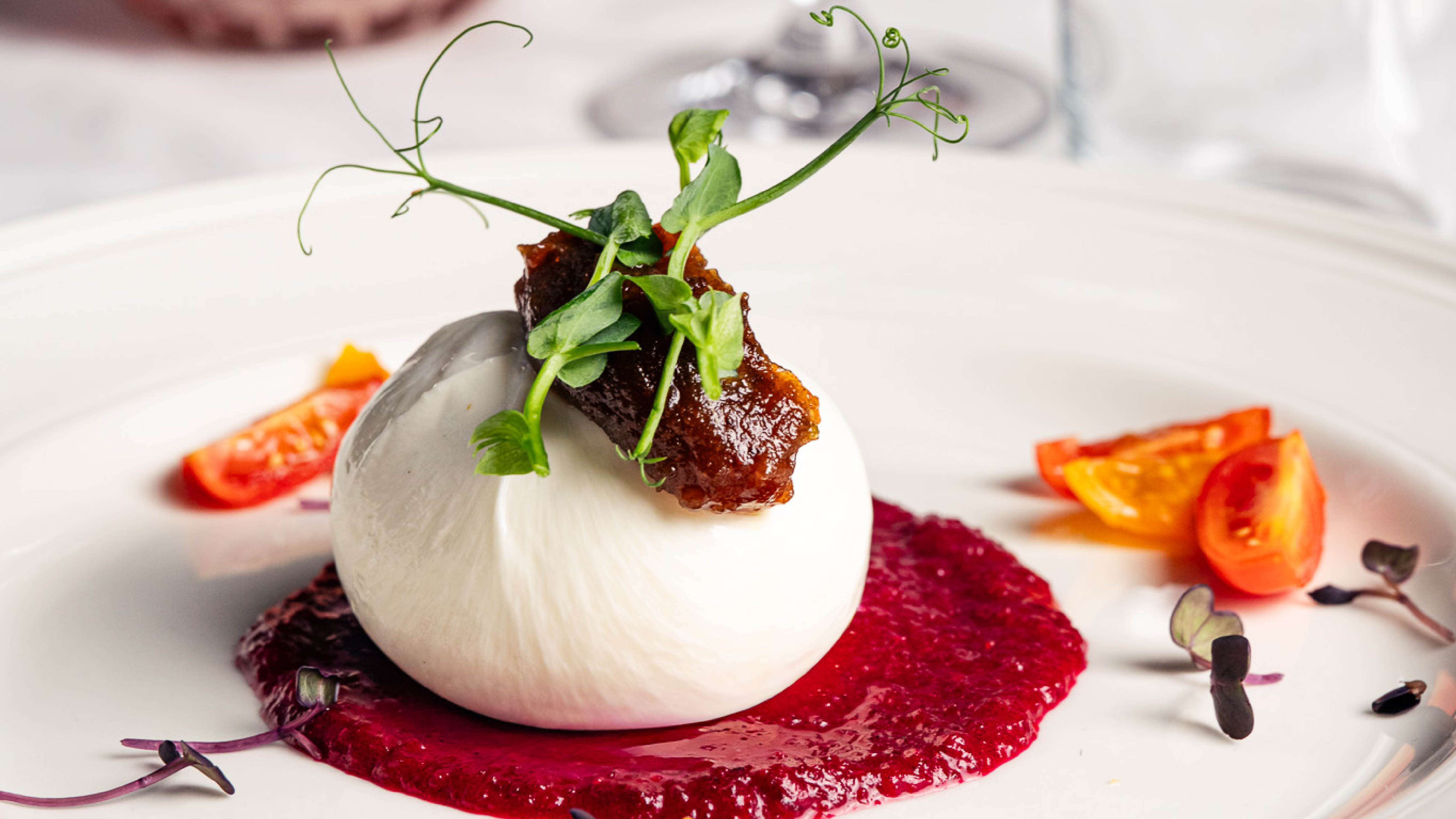 Buratta vom Restaurant Hari 1090 by Kumar’s Kitchen