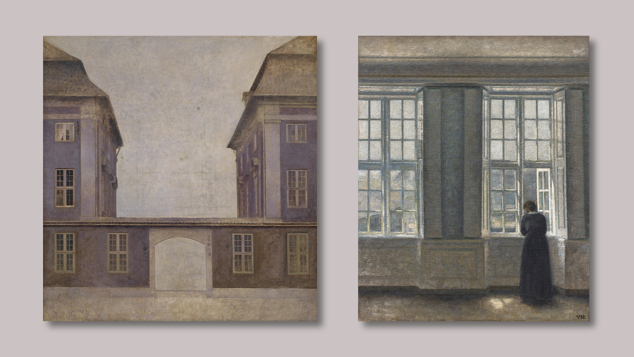 Hammershoi Die Gebaeude der Asiatischen Kompanie Hammershoi Die hohen Fenster 2
