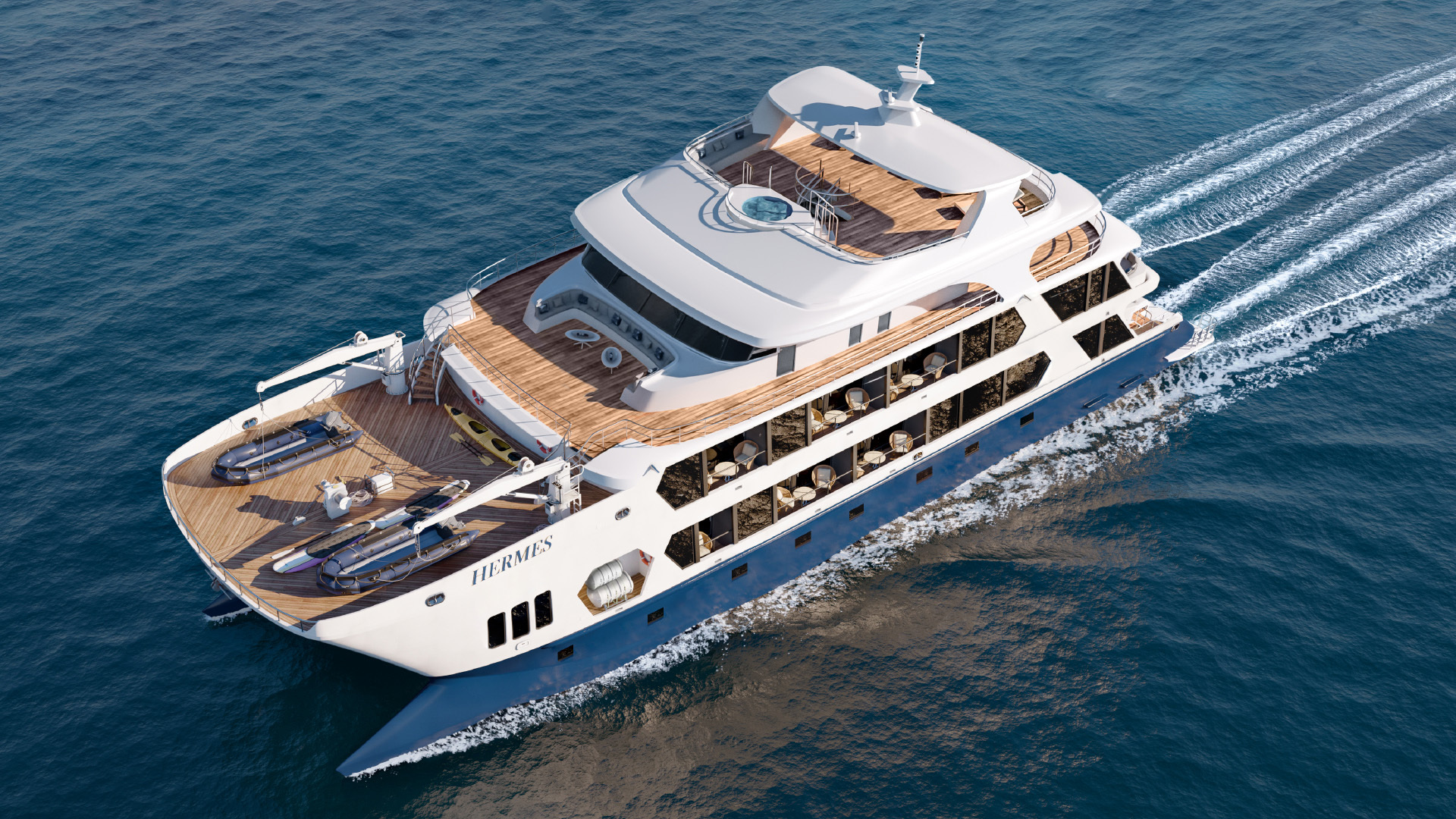 Hermes Mega Catamaran Exterior 1 c Small Luxury Hotels of the World
