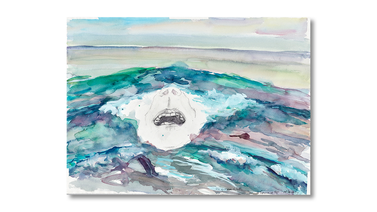 Lassnig Die grosse Welle
