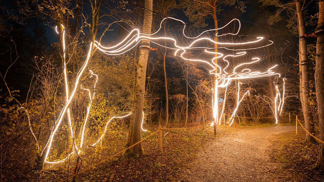 Lichtinstallationen Zauberpark Cr Flughafen Zuerich AG 3