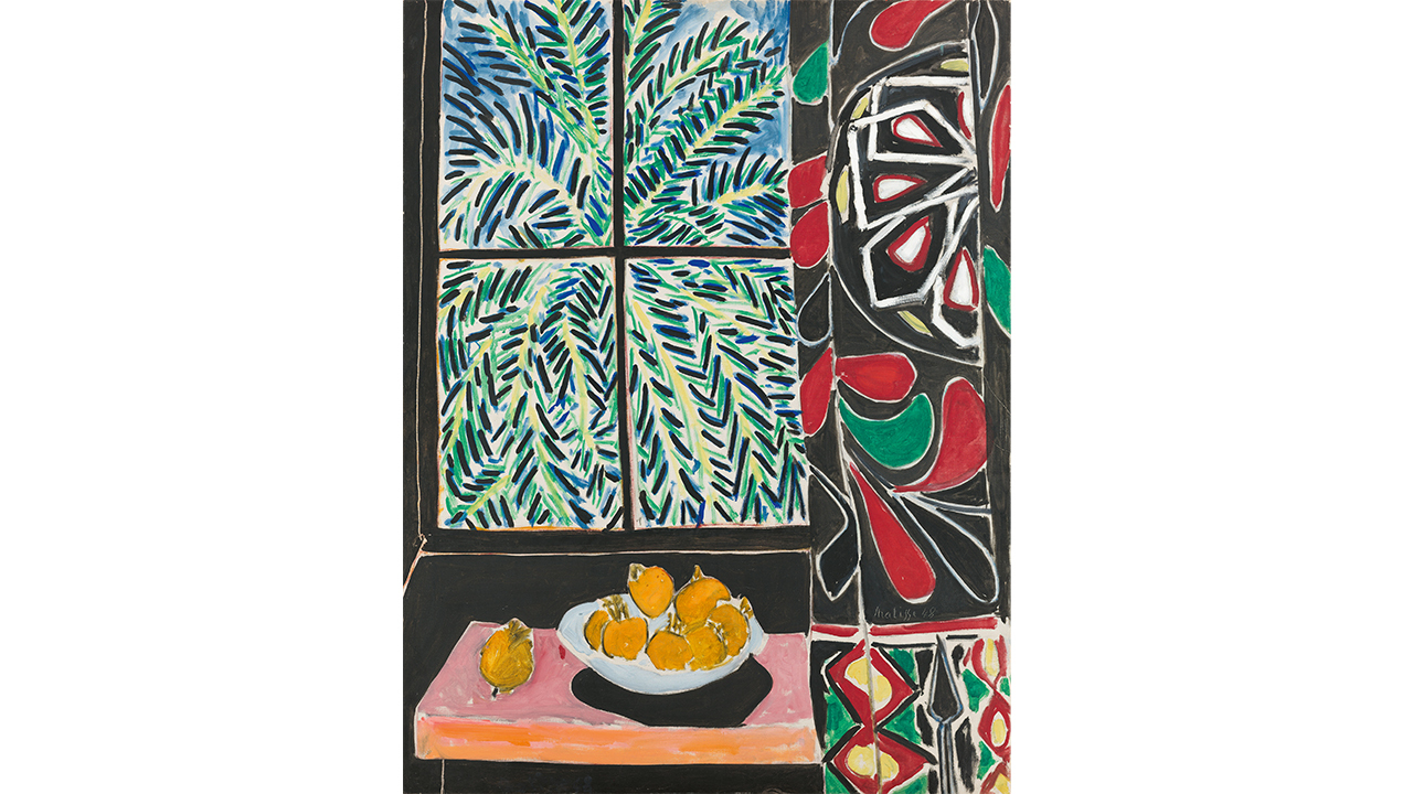 Matisse Interieur mit Aegyptischem Vorhang Cr Succession H Matisse 2024 Pro Litteris Zurich