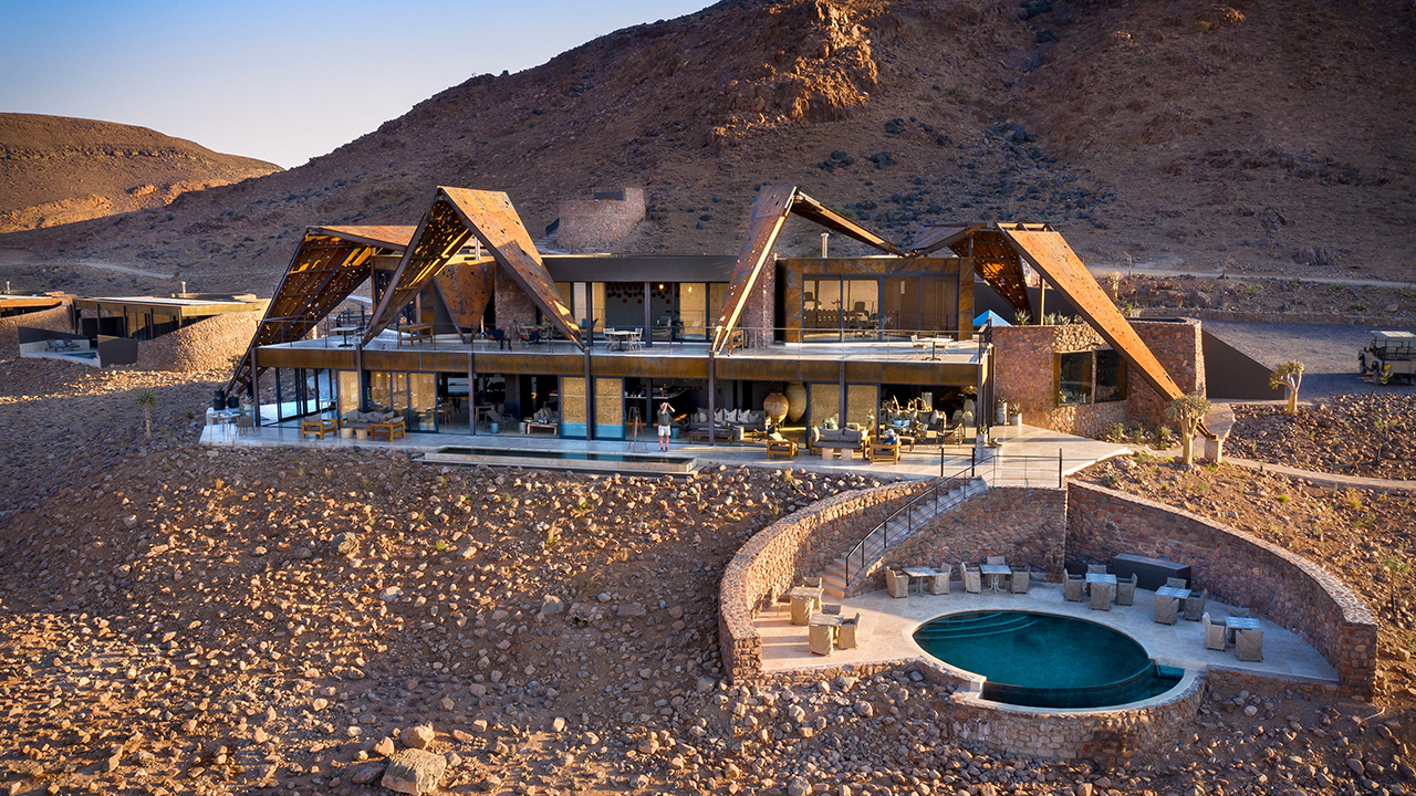 Namibia Sossusvlei Desert Lodge guest area front view