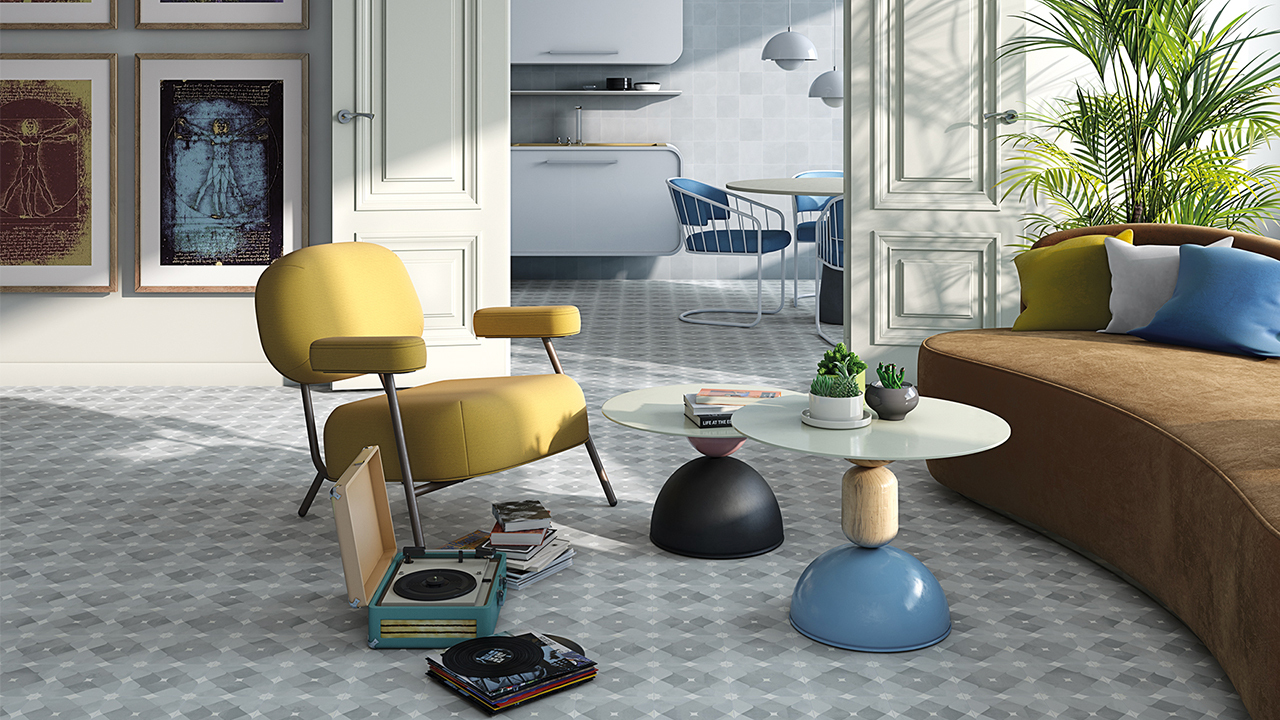 POP TILE Sixties Celeste Cavern