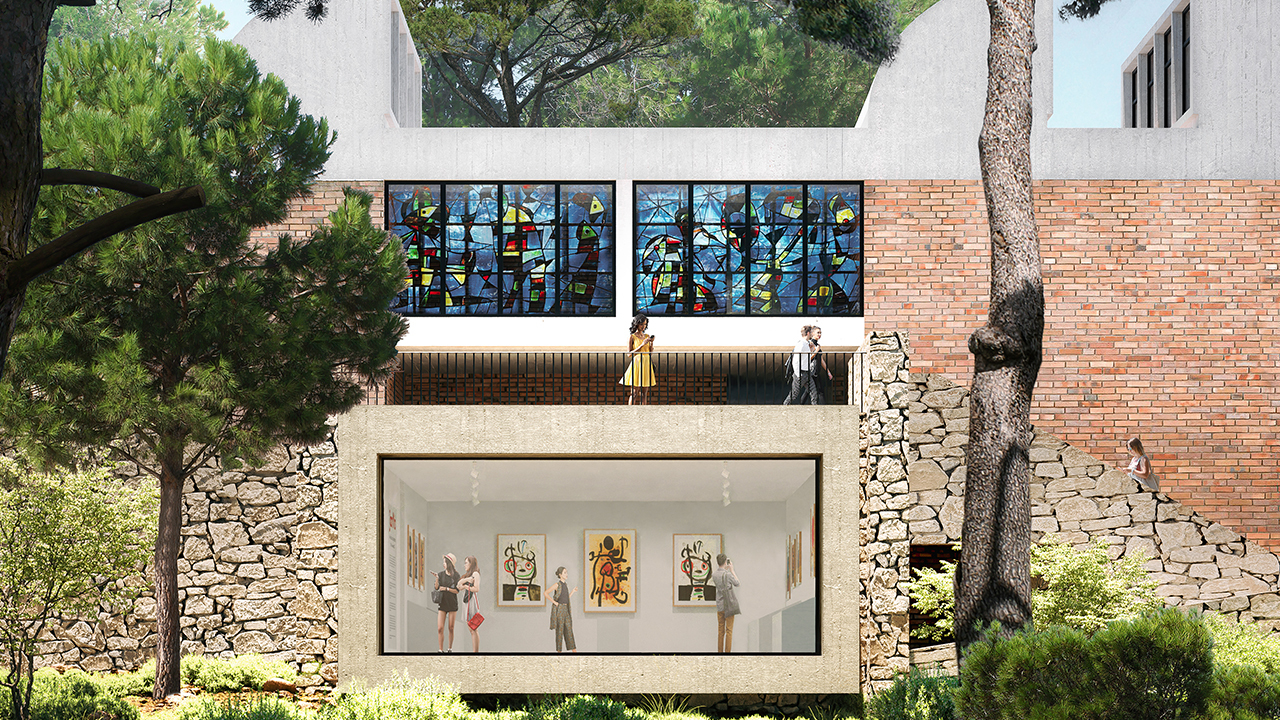 Petite salle exterieur Fondation Maeght Neubau