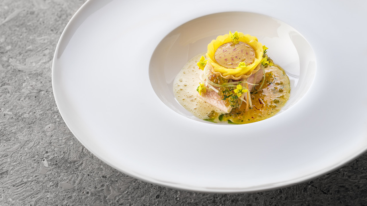 Sabling Streckruebe Safran Sauternes Restaurant JAN Pieter D Hoop