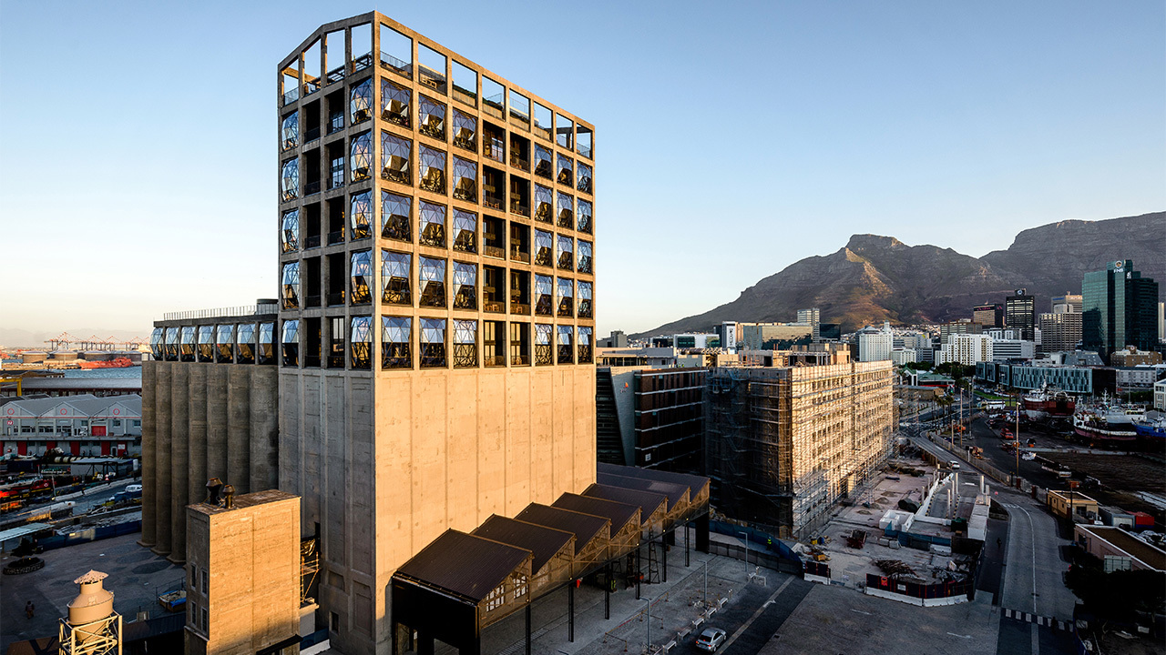The Silo Hotel Aerial