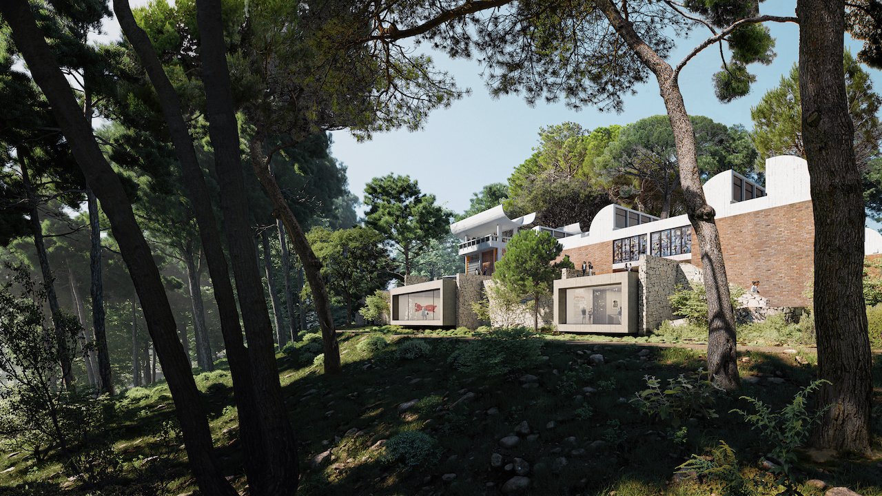 Vue arriere Glamodrama pour Silvio d Ascia Archives Fondation Maeght