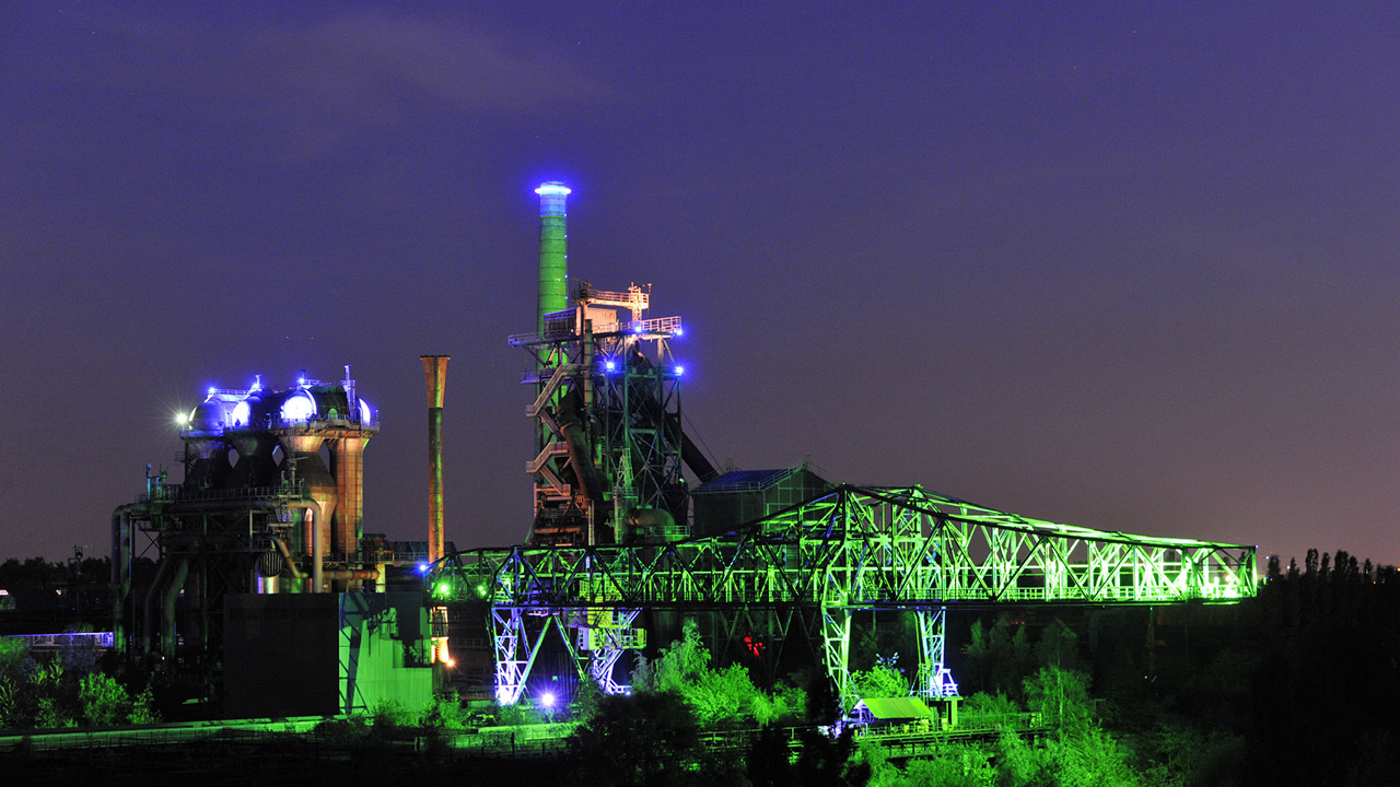 Landschaftspark duisburg nord lichtinstallation copyright thomas berns 1