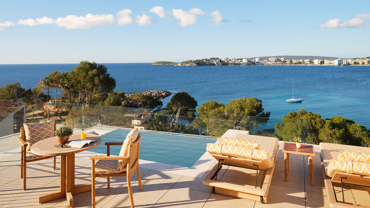 Mallorca stay junior sea view suite with rooftop pool roof